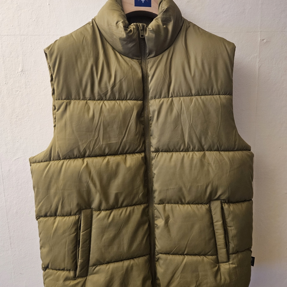 ONLY & SONS Khaki Puffer Vest